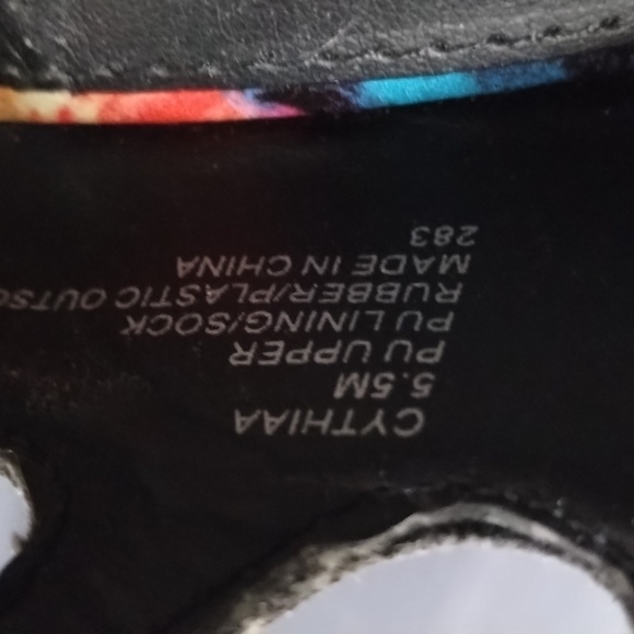 Steve Madden Cythiaa Multi-Color Open Toe Lace Up Heels Sz 5.5 M Beautful - Picture 15 of 15